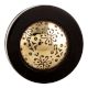 Black And Golden Brass Tiny Flower Resin Drawer Knob
